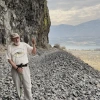 HAS Professor Vic Baker in the Channeled Scablands of Washington State